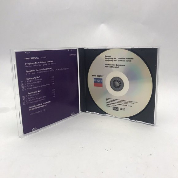 Berwald: Symphony 1, 4 -  CD 4XVG - Picture 1 of 1